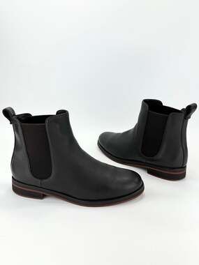 Loro Piana Chelsea Ankle Boot/Bootie Size 8.5/38.5 Brown Leather Low Heel Italy